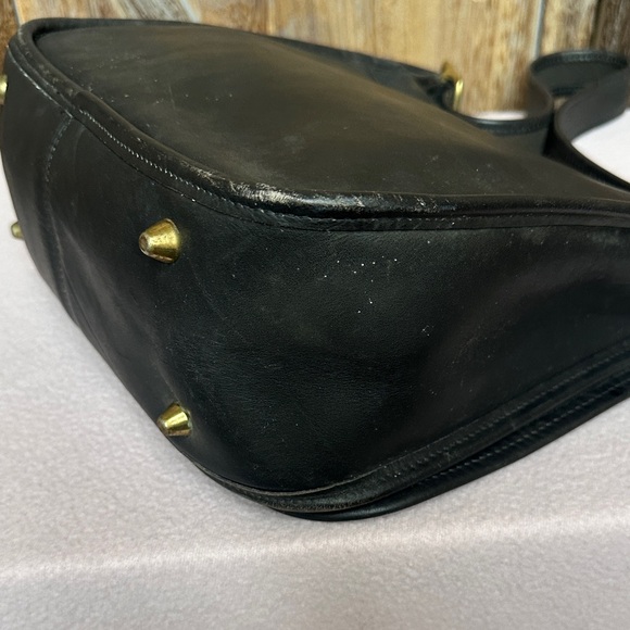 Coach Stewardess 9945 Vintage Black Glove Tanned Cowhide RARE FIND Made in USA - Picture 4 of 16